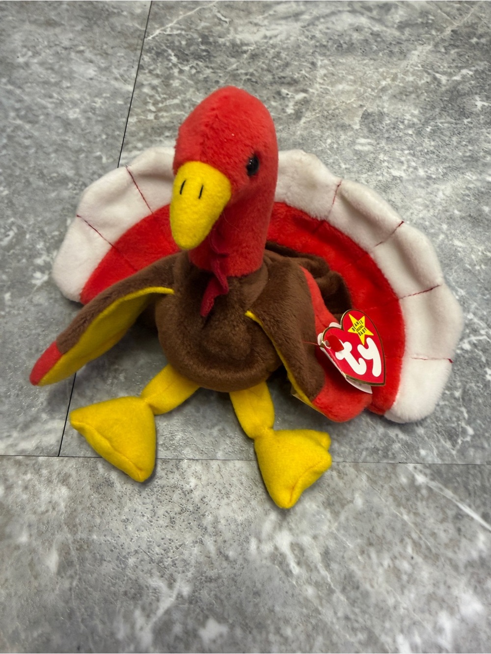 Ty Beanie Baby Gobbles Turkey 1996 Style 4034 Vintage Thanksgiving Plush Tag